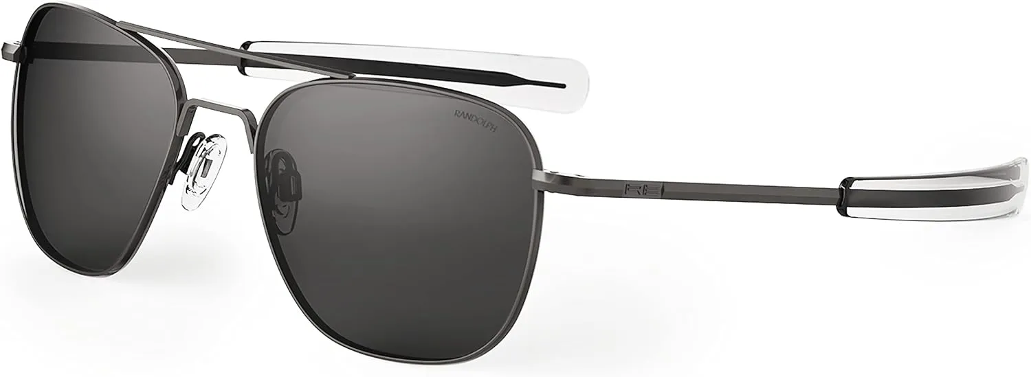 Randolph USA | Gunmetal Classic Aviator Sunglasses for Men or Women 100% UV