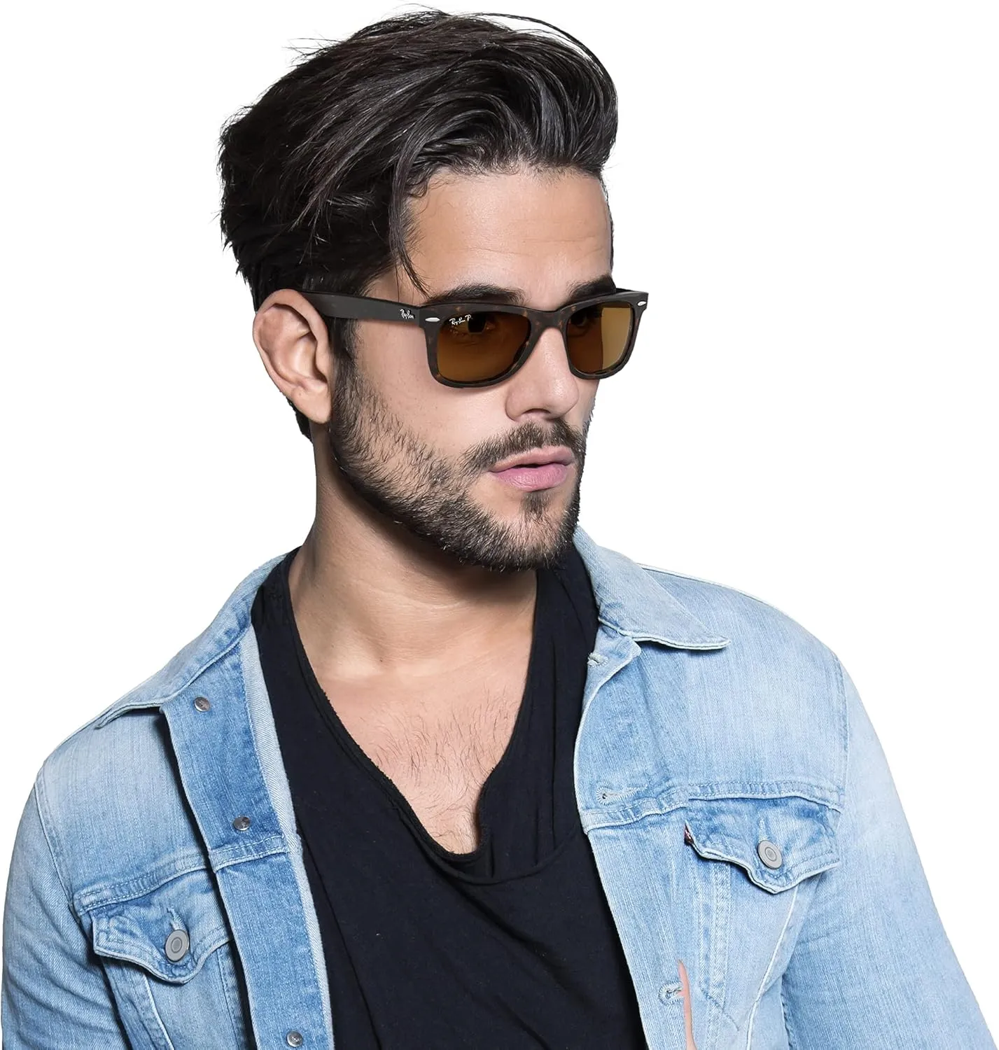 Ray-Ban RB2140 Original Wayfarer Polarized Square Sunglasses