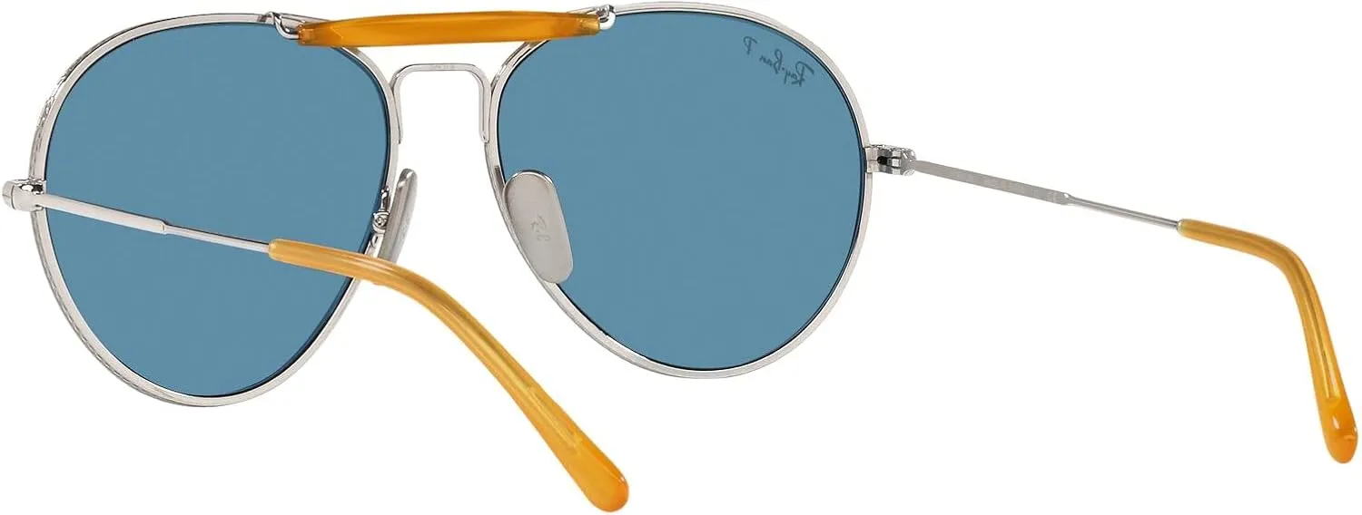 Ray-Ban Rb8063 Titanium Aviator Sunglasses