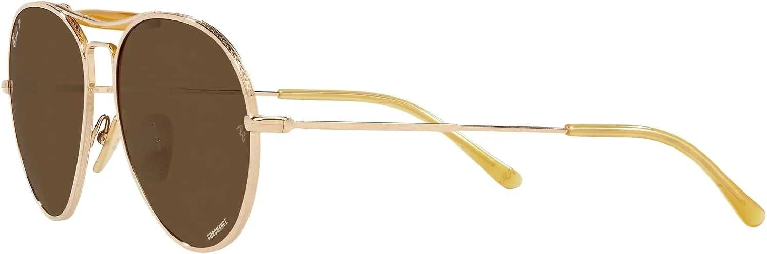 Ray-Ban Rb8063 Titanium Aviator Sunglasses