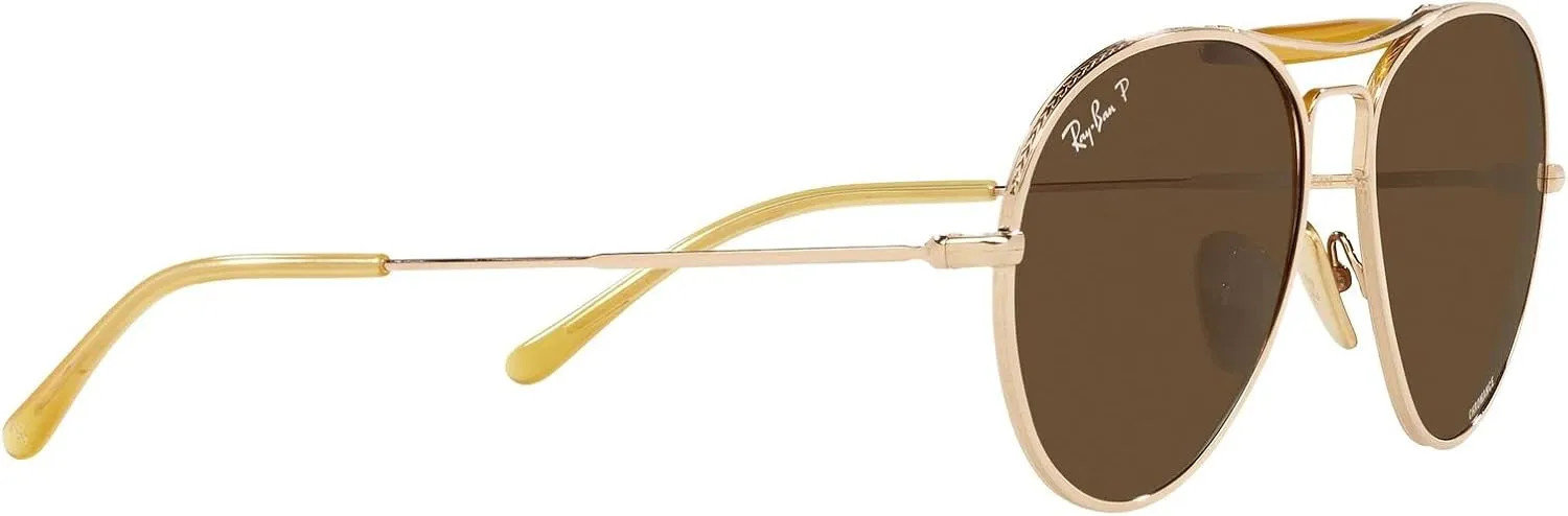 Ray-Ban Rb8063 Titanium Aviator Sunglasses