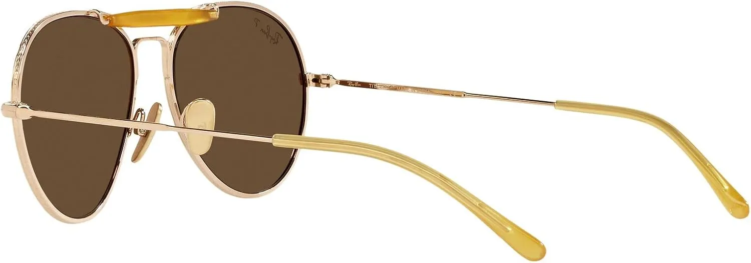 Ray-Ban Rb8063 Titanium Aviator Sunglasses