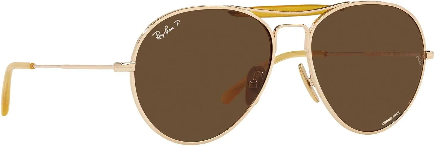Ray-Ban Rb8063 Titanium Aviator Sunglasses