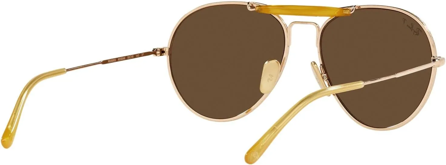 Ray-Ban Rb8063 Titanium Aviator Sunglasses