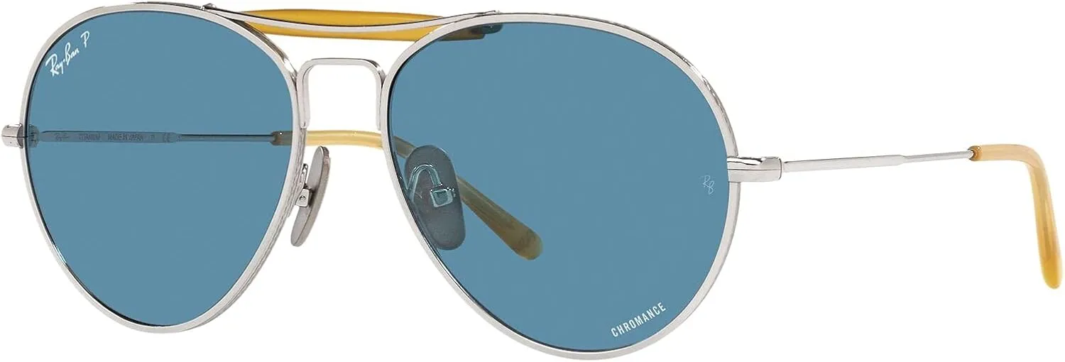 Ray-Ban Rb8063 Titanium Aviator Sunglasses