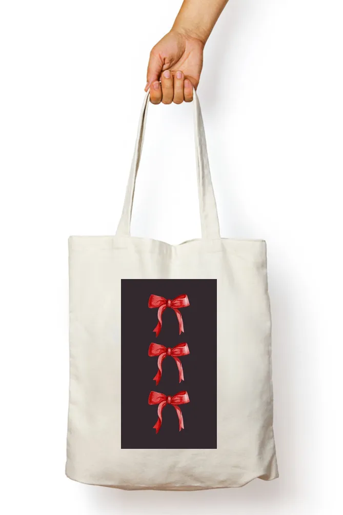 Red Bowtie Tote Bag