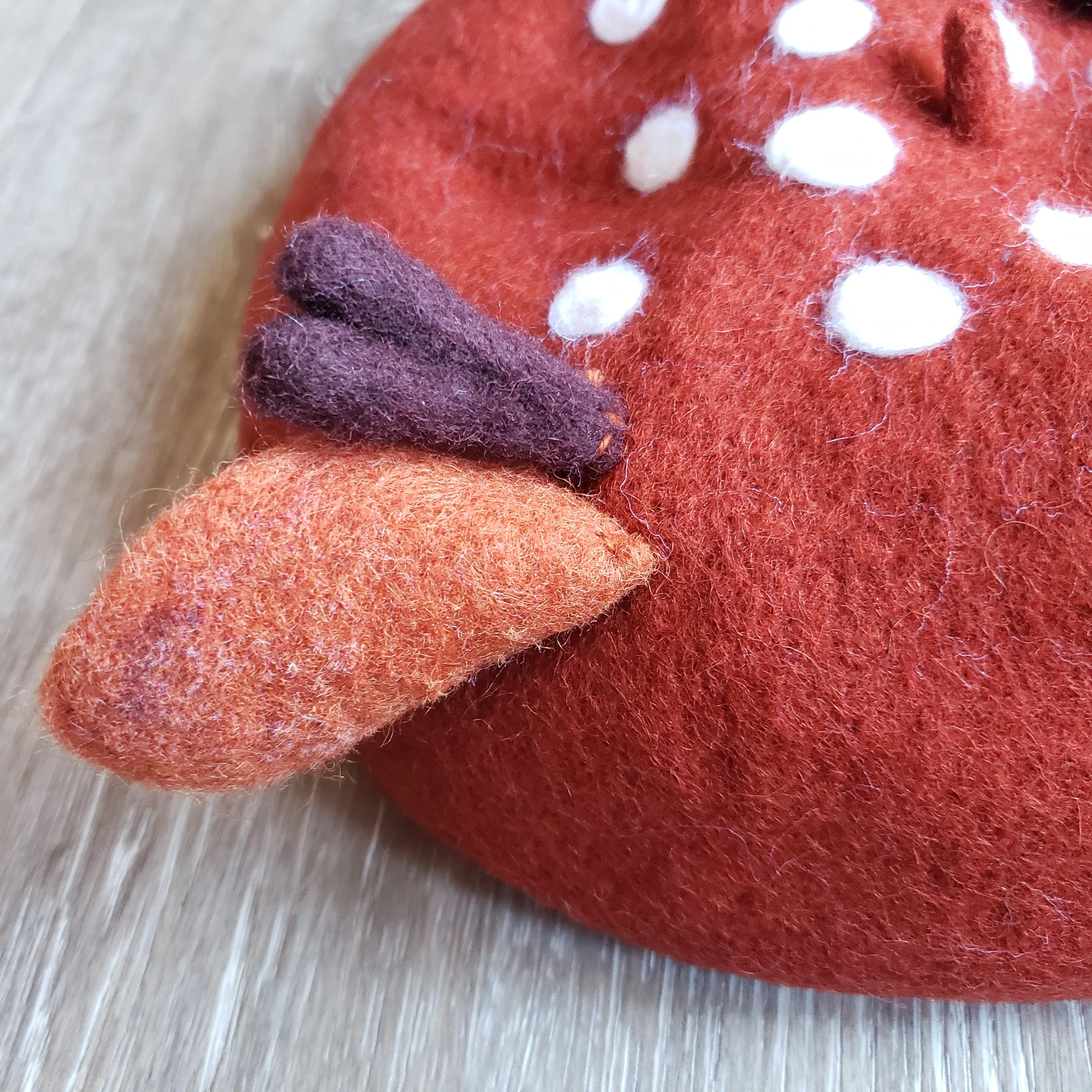 Red Speckled Deer Beret