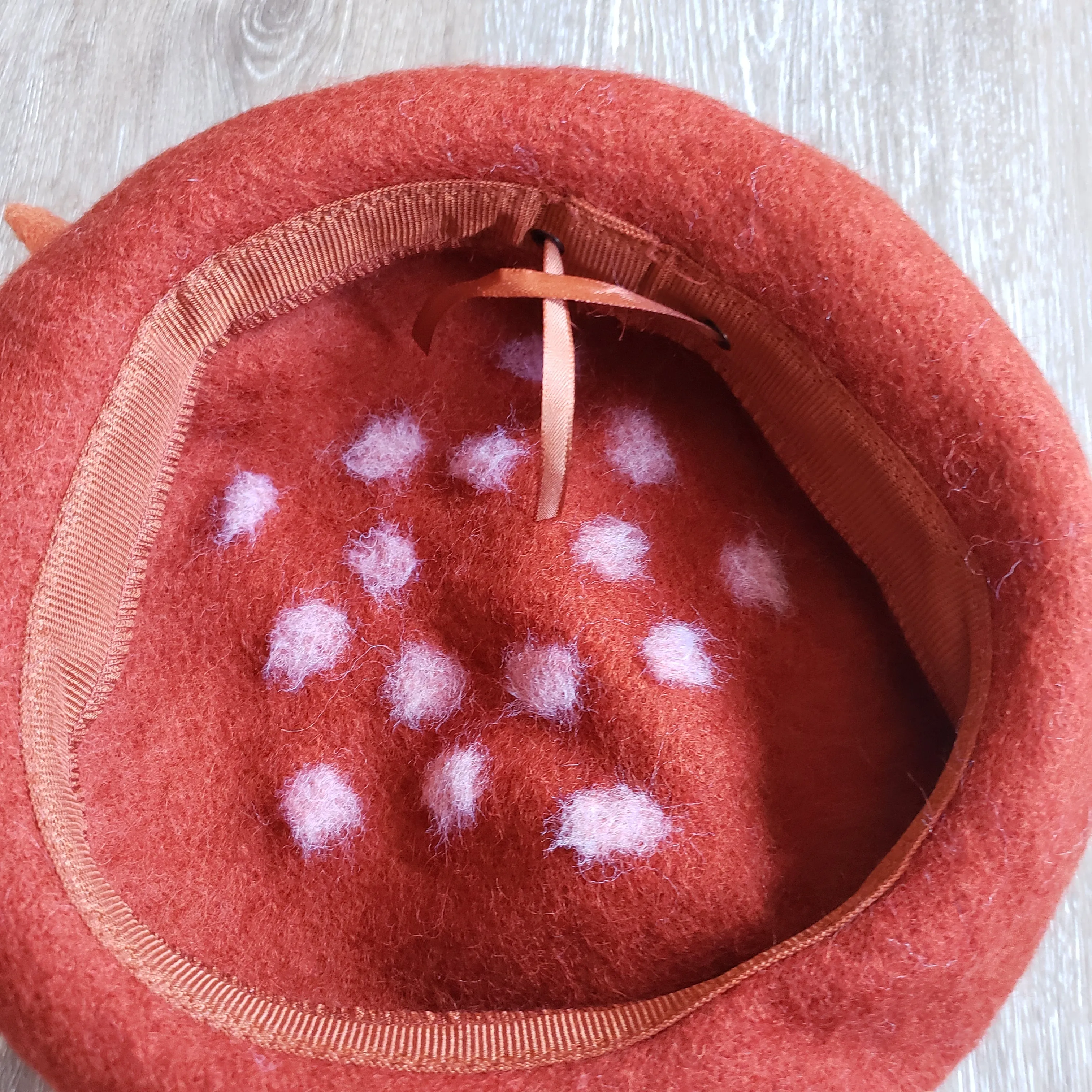 Red Speckled Deer Beret