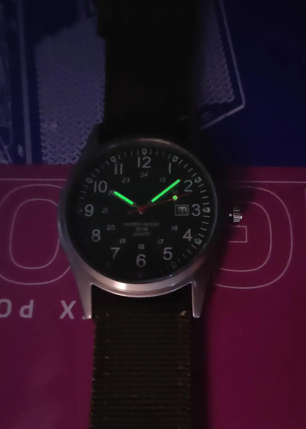 Reginald Mens Watches Unisex Military Watches Sport Nylon Strap Stylish Luminous Fashion Watches Analog Quartz Watches for Men Army Wristwatch