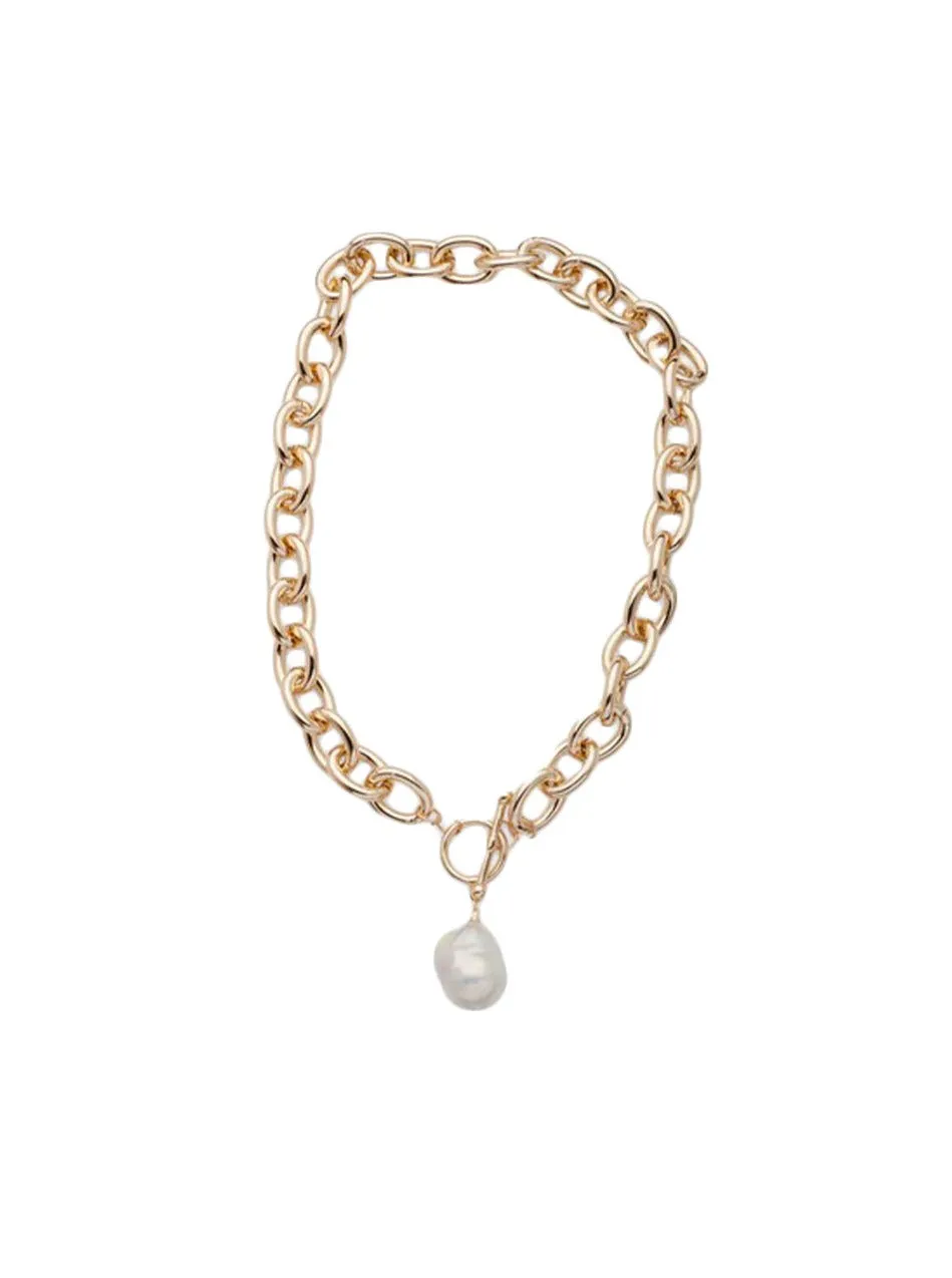 Reliquia Hernan Necklace in Gold/Pearl