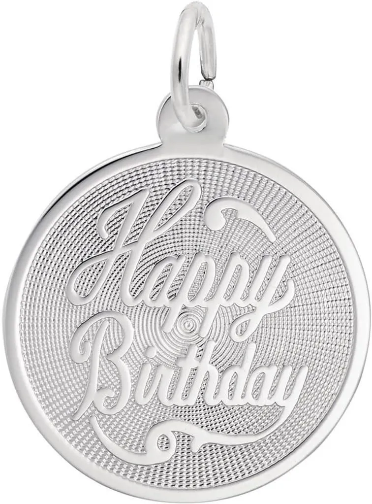 Rembrandt Patterned Happy Birthday Charm