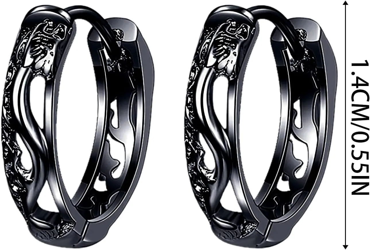 Retro Black And Gold Temperament Earrings For Women Earrings Earrings Svz194