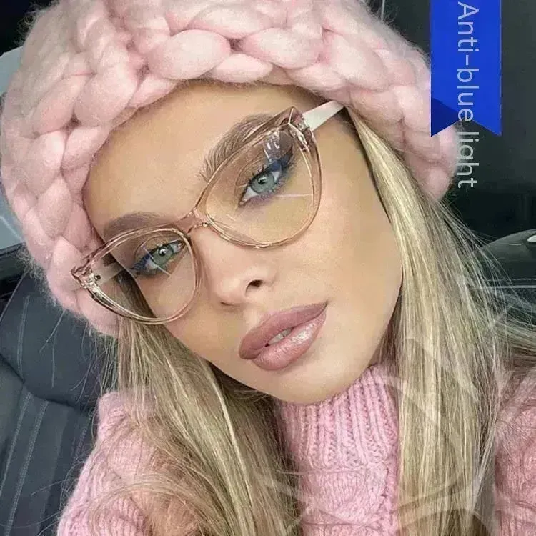 Retro Cat Eye Anti-blue Light Glasses Frame For Women
