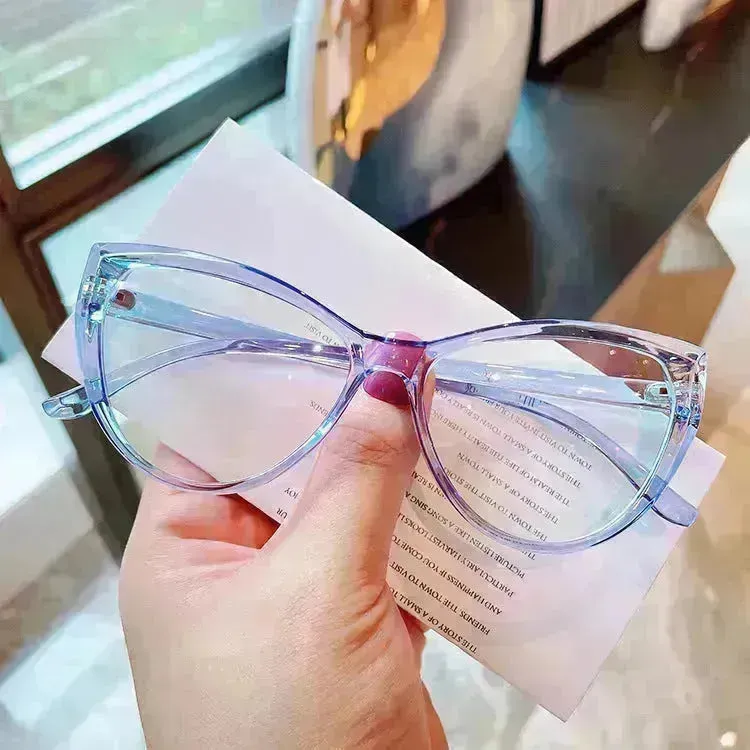 Retro Cat Eye Anti-blue Light Glasses Frame For Women