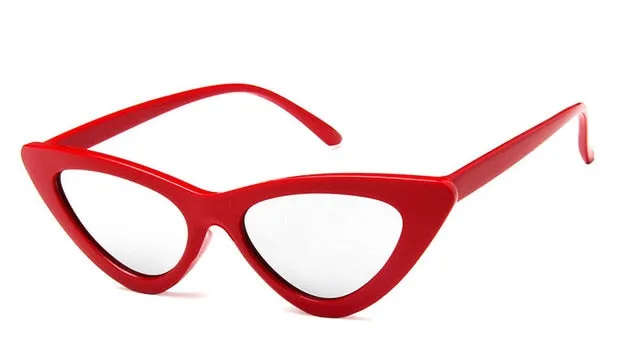 Retro Cat Eye Small Frame Triangle Sun glasses