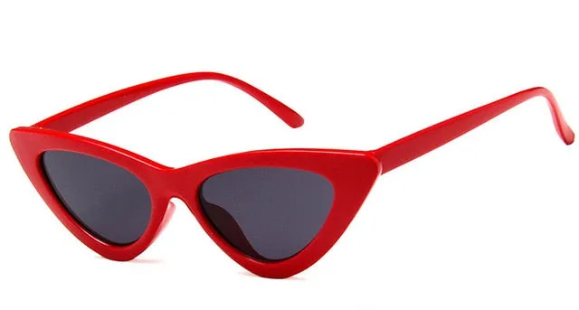 Retro Cat Eye Small Frame Triangle Sun glasses