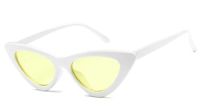 Retro Cat Eye Small Frame Triangle Sun glasses