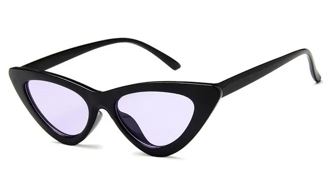 Retro Cat Eye Small Frame Triangle Sun glasses