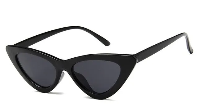 Retro Cat Eye Small Frame Triangle Sun glasses
