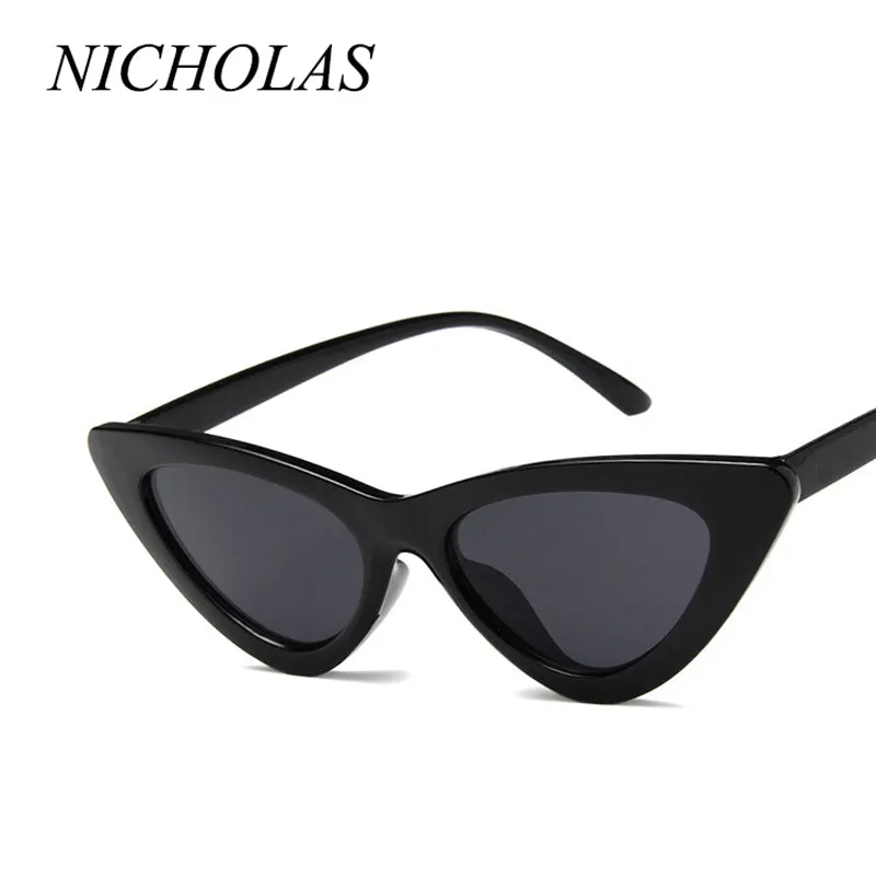 Retro Cat Eye Small Frame Triangle Sun glasses