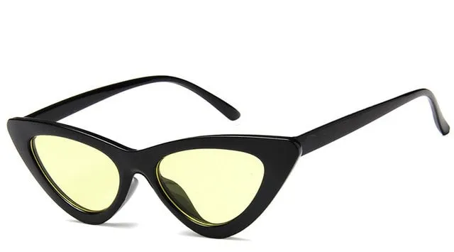 Retro Cat Eye Small Frame Triangle Sun glasses