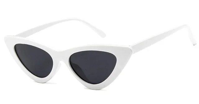 Retro Cat Eye Small Frame Triangle Sun glasses