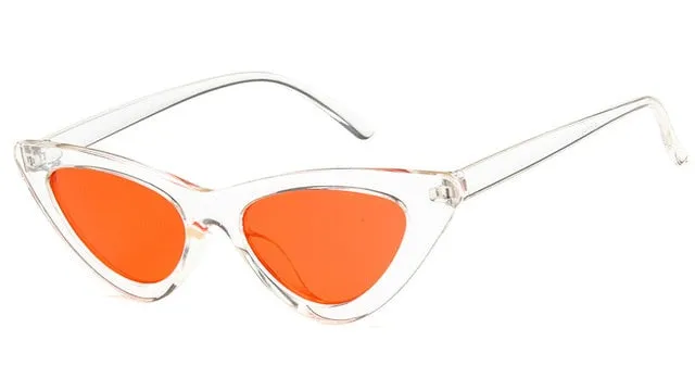 Retro Cat Eye Small Frame Triangle Sun glasses
