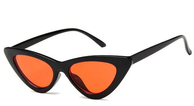 Retro Cat Eye Small Frame Triangle Sun glasses