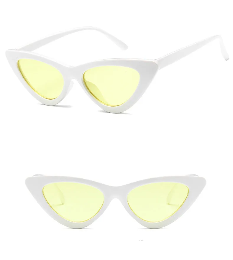 Retro Cat Eye Small Frame Triangle Sun glasses