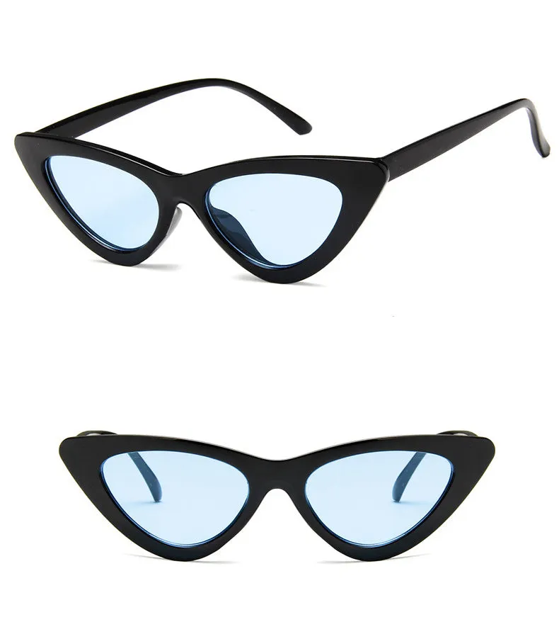 Retro Cat Eye Small Frame Triangle Sun glasses