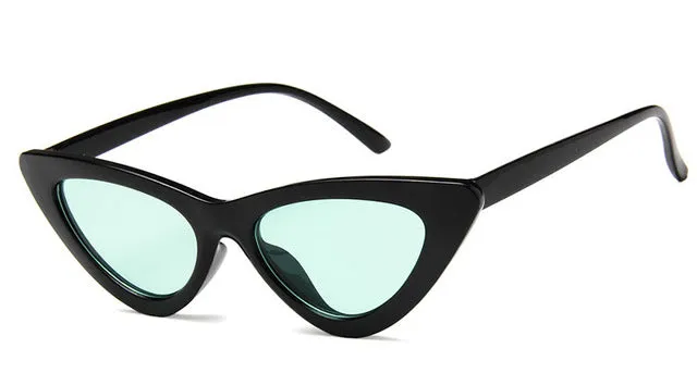 Retro Cat Eye Small Frame Triangle Sun glasses