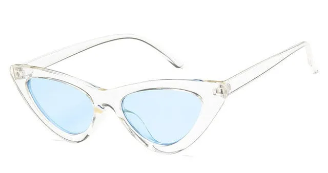Retro Cat Eye Small Frame Triangle Sun glasses