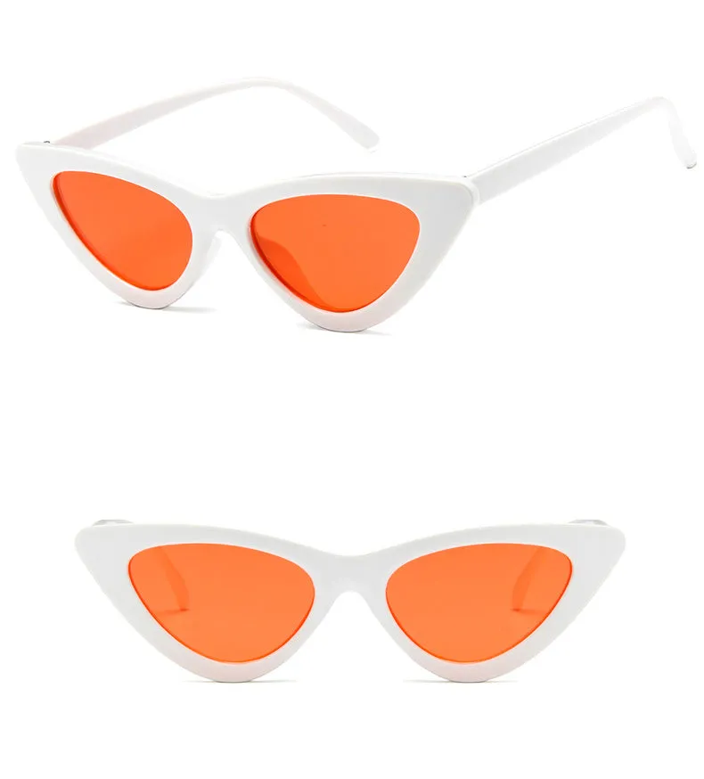 Retro Cat Eye Small Frame Triangle Sun glasses
