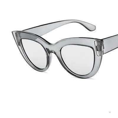 Retro Cute Thick Framed Designer Style Cat Eye Sunglasses