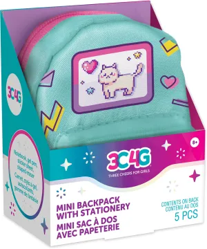 Retro Gamer Mini Backpack with Stationery Assortment