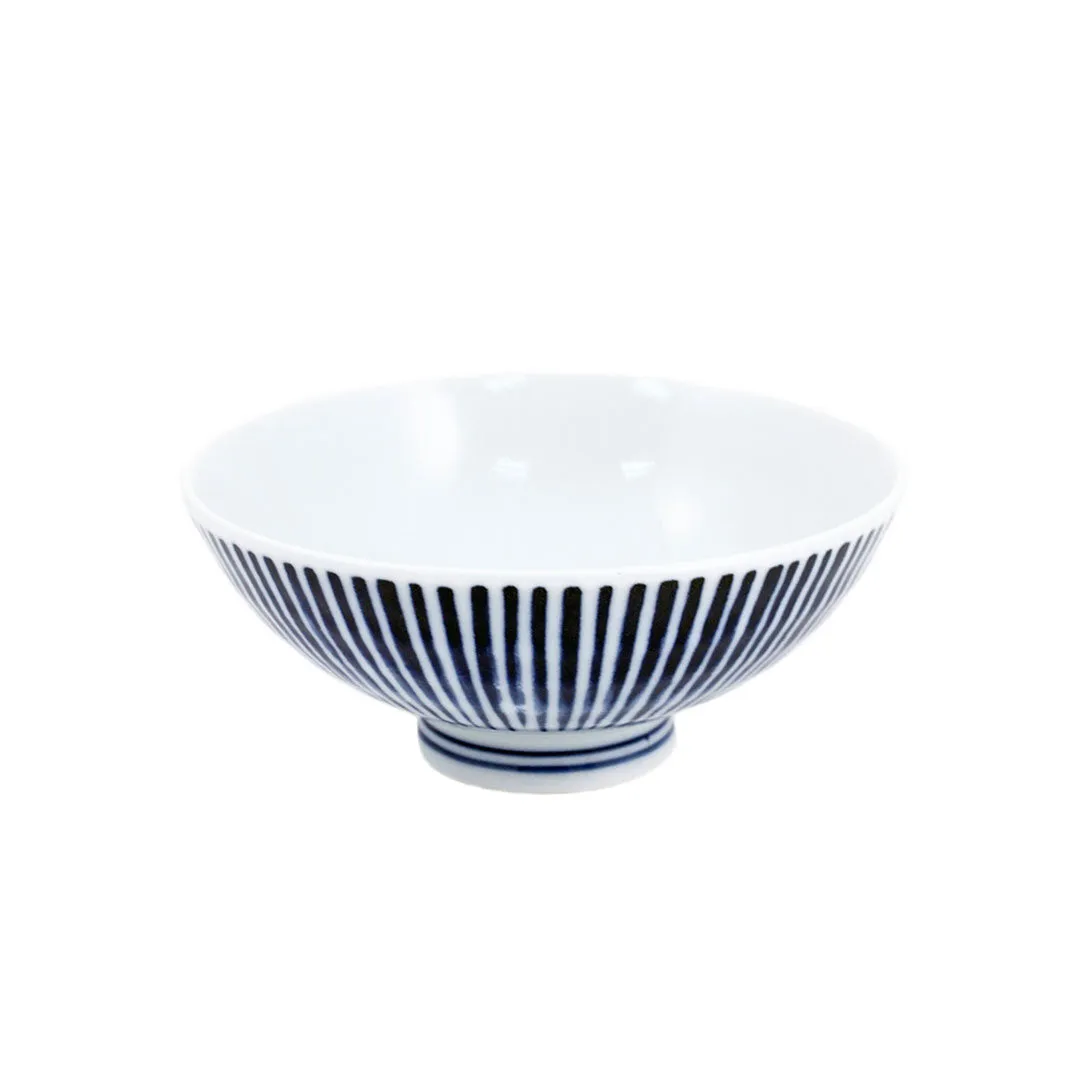 Rice Bowl with Vertical Stripes 8 fl oz / 4.72" dia