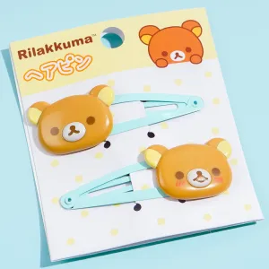 Rilakkuma Face Hair Clip Set