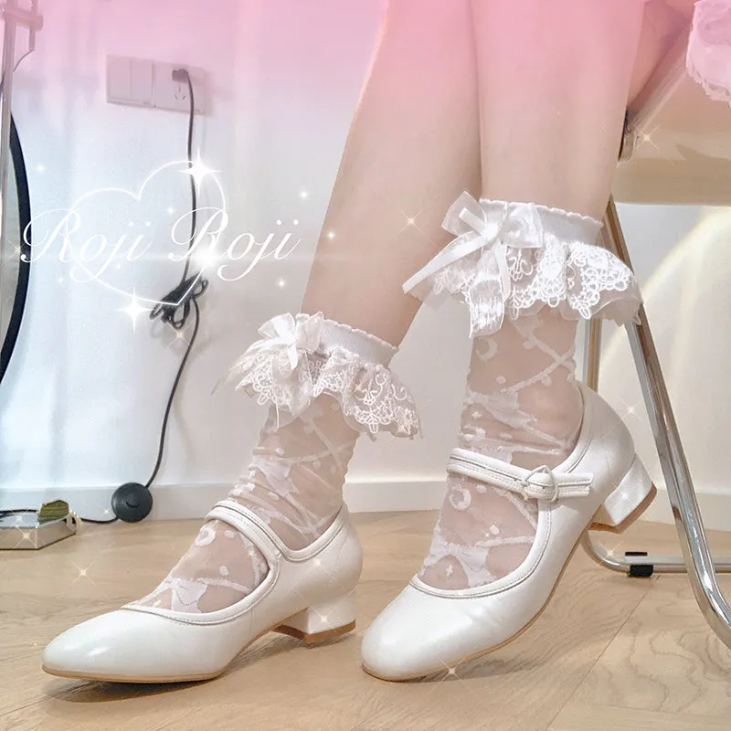 Roji roji~Lace Lolita Summer Short Socks