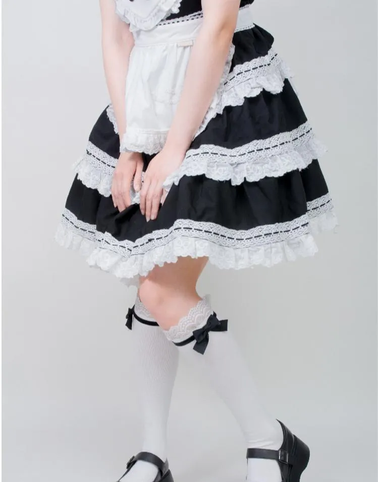 Roji roji~Spring Lolita Socks Mid-calf Socks Over Knee Stockings