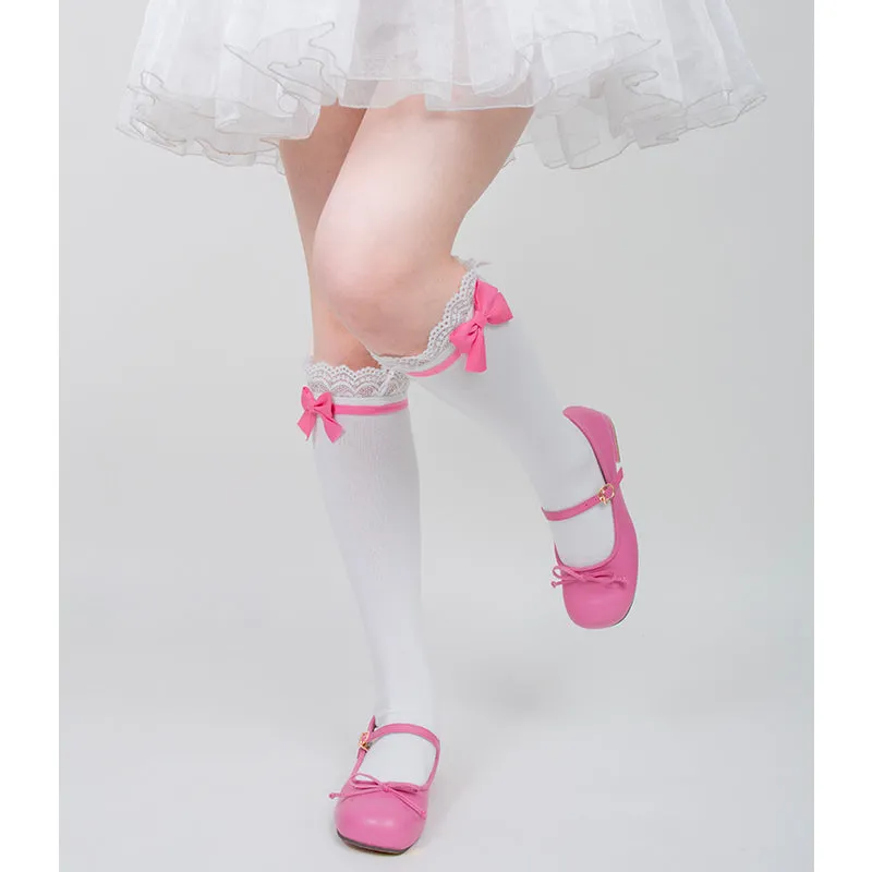 Roji roji~Spring Lolita Socks Mid-calf Socks Over Knee Stockings