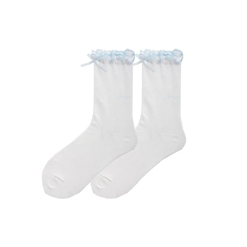 Roji Roji~Sweet Lolita Socks Cute Cotton Lolita Stockings Polka Dot