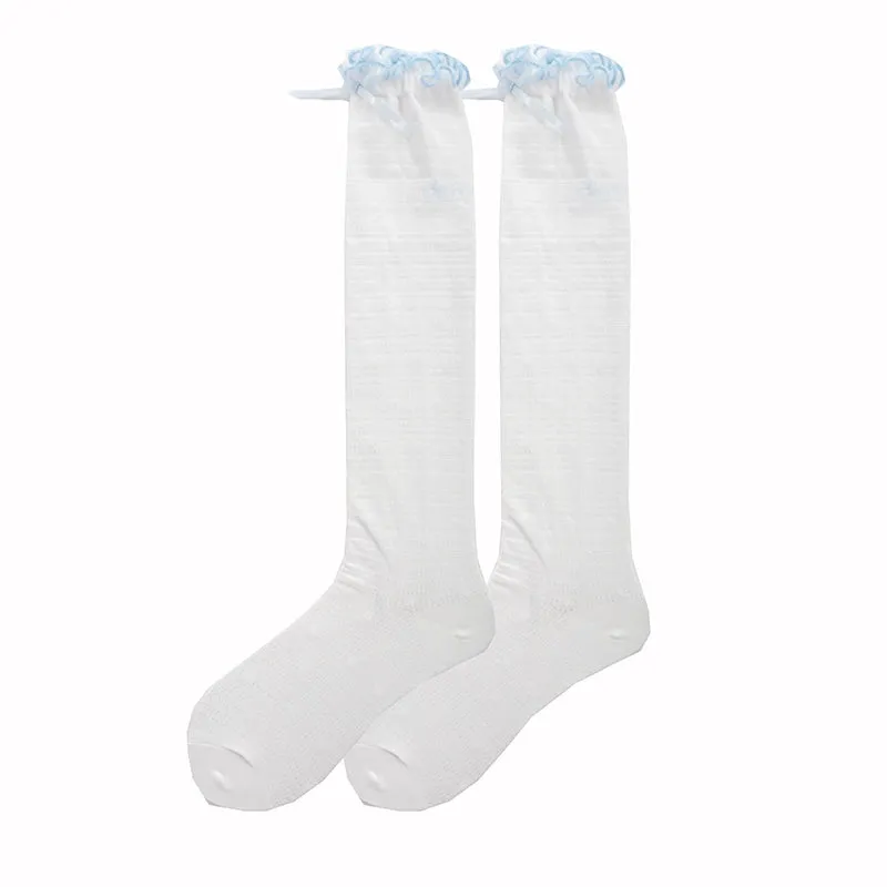 Roji Roji~Sweet Lolita Socks Cute Cotton Lolita Stockings Polka Dot