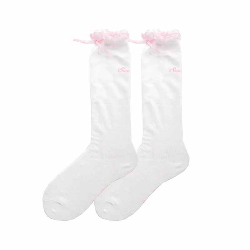 Roji Roji~Sweet Lolita Socks Cute Cotton Lolita Stockings Polka Dot