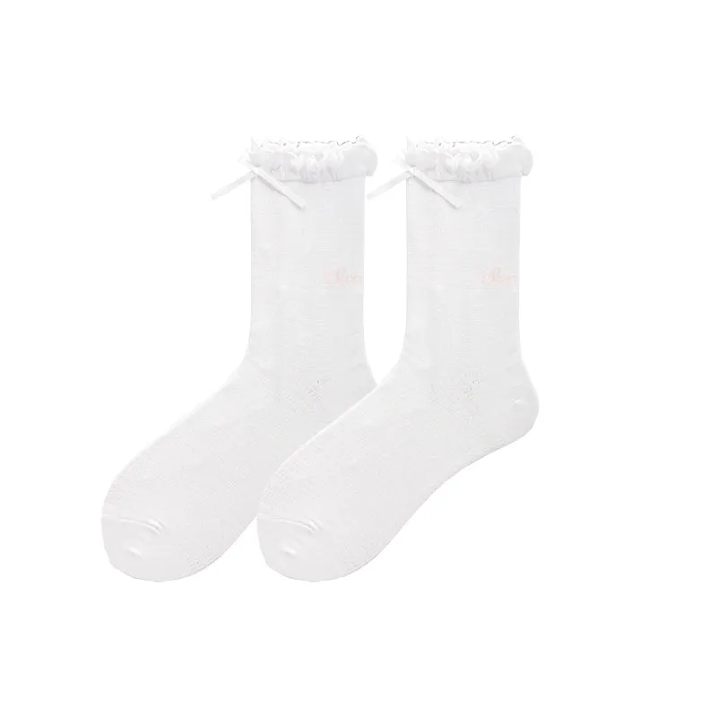 Roji Roji~Sweet Lolita Socks Cute Cotton Lolita Stockings Polka Dot