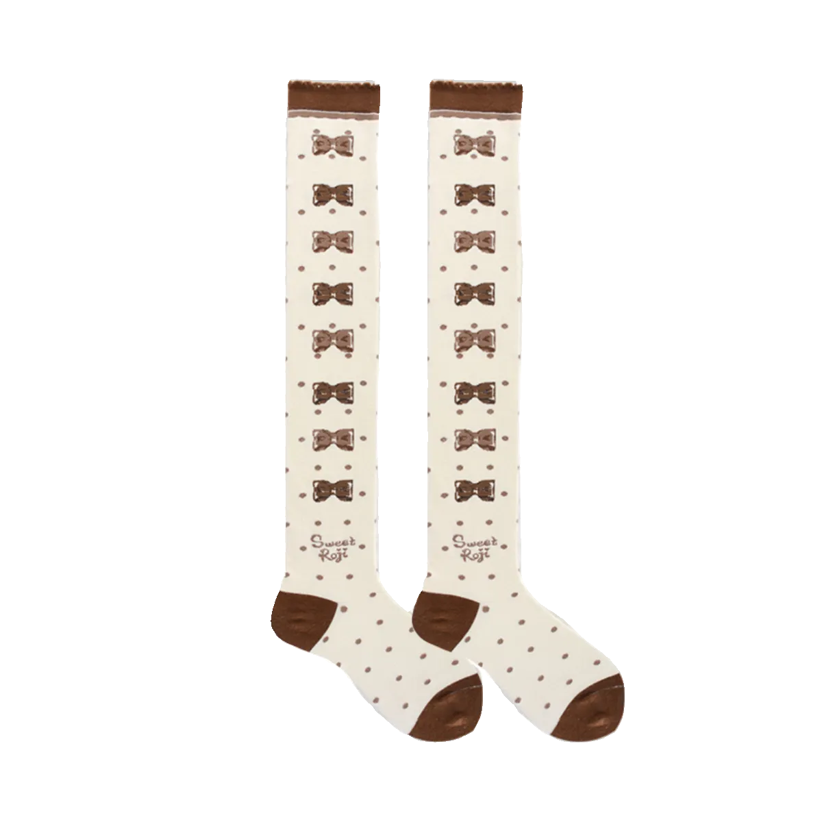 Roji Roji~Winter Lolita Thigh High Socks Slim Leg Socks
