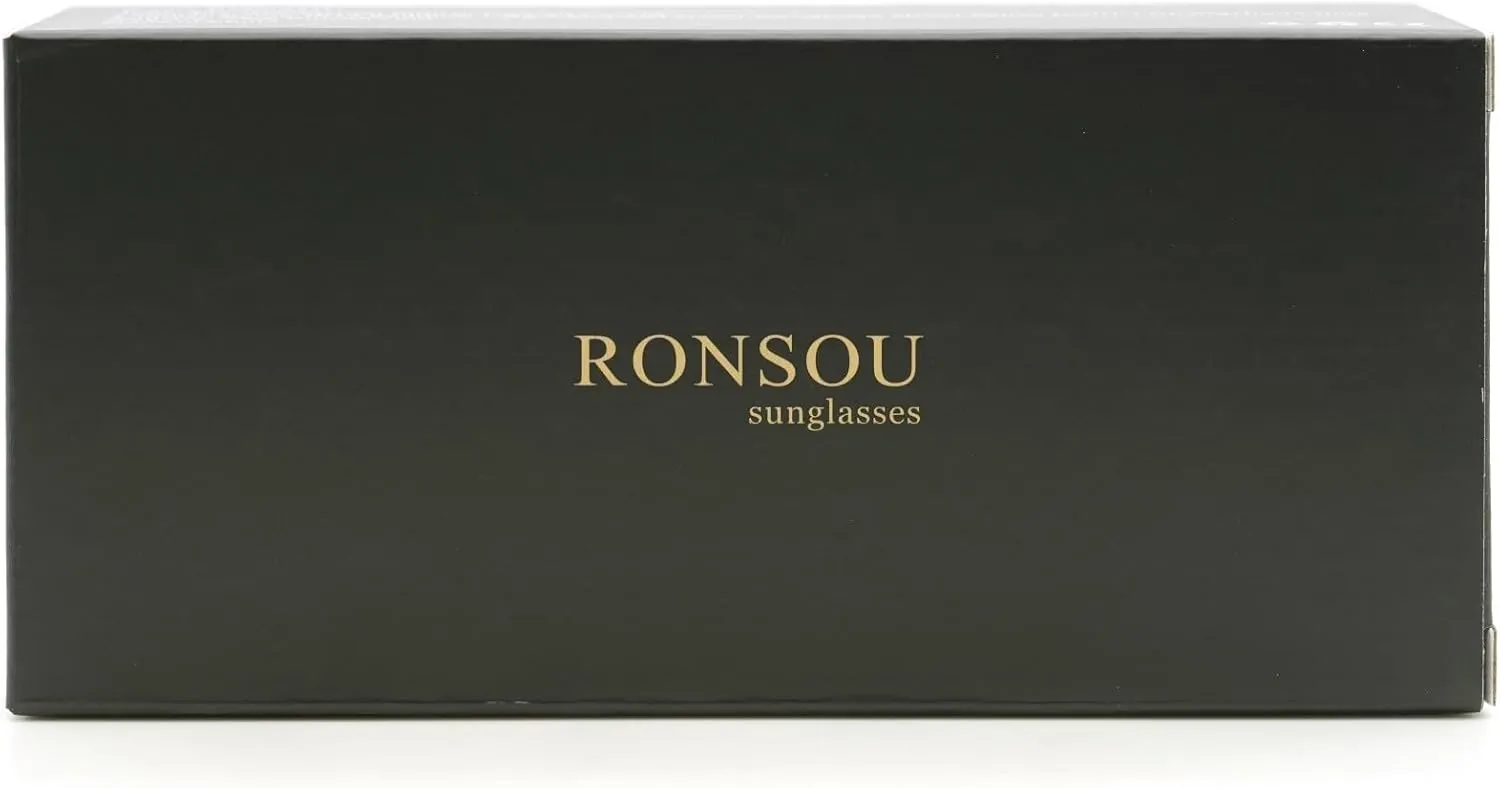 RONSOU Steampunk Style Round Vintage Polarized Sunglasses Retro Eyewear UV400 Protection Matel Frame