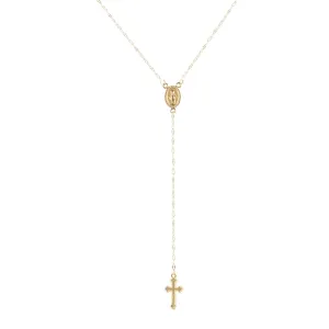 Rosary Pendant Women Necklace