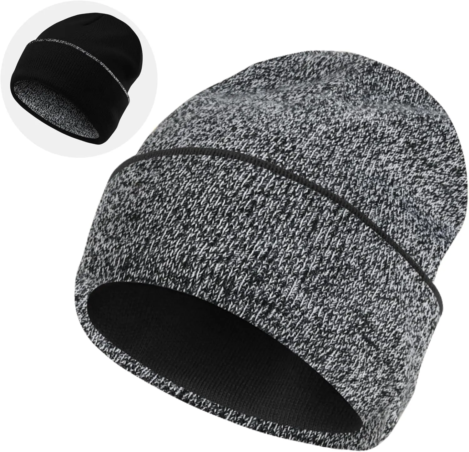 Rosoz Unisex Beanie Winter Knitted Skull Cuffed Soft Warm Hat for Men/Women Slouchy Ski Watch Cap