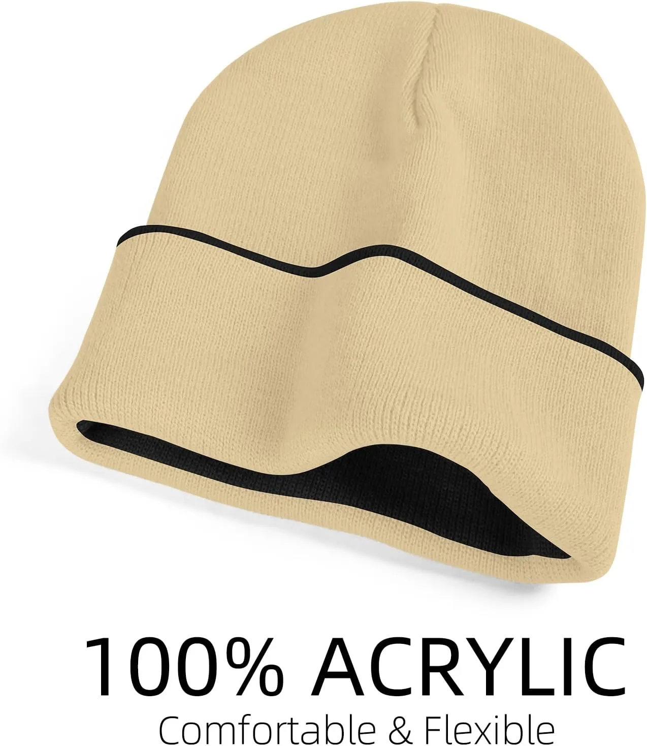 Rosoz Unisex Beanie Winter Knitted Skull Cuffed Soft Warm Hat for Men/Women Slouchy Ski Watch Cap