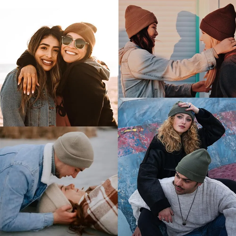 Rosoz Unisex Beanie Winter Knitted Skull Cuffed Soft Warm Hat for Men/Women Slouchy Ski Watch Cap